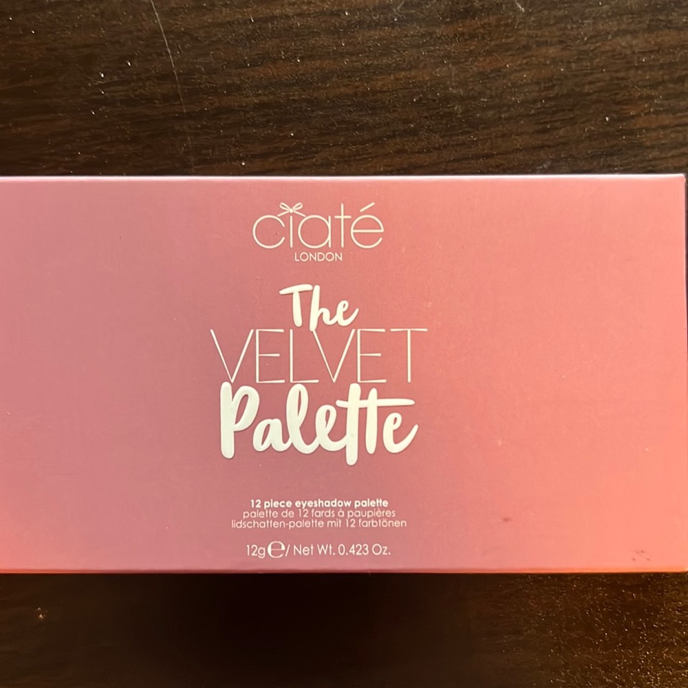 Ciate The Velvet Palette Eyeshadow. New in box (only opened to take pictures)